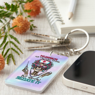 Porte-clefs Infirmière amusante