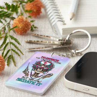Porte-clefs Infirmière amusante