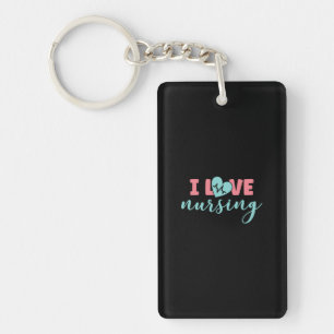 Porte-clefs Infirmière Cadeau J'aime l'exercice infirmier