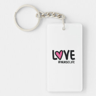 Porte-clefs Infirmière Cadeau Love Nurselife