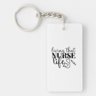 Porte-clefs Infirmière Cadeau Vivre Cette Infirmière Vie