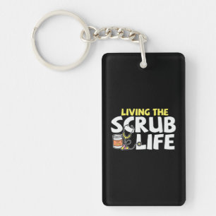 Porte-clefs Infirmière Cadeau Vivre La Vie Scrub
