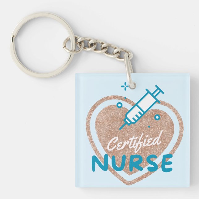 Porte-clefs Infirmière certifiée (Devant)