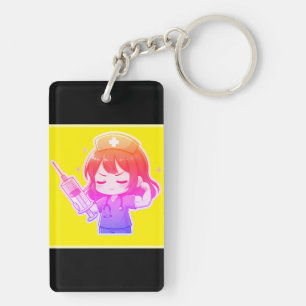 Porte-clefs Infirmière Chibi Originale - Puissance Médicale