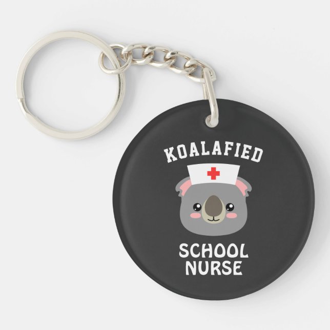 Porte-clefs Infirmière de l'école Koalafied (Devant)