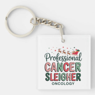 Porte-clefs Infirmière en oncologie Noël Cancer Chimiothérapie