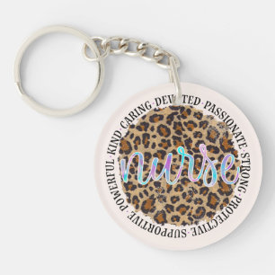 Porte-clefs "Infirmière" et traits inspirants - Empreinte de l