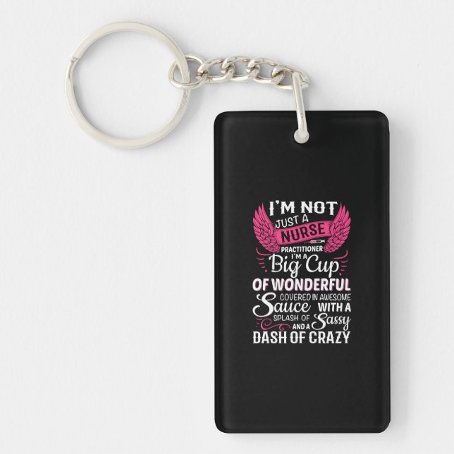 Porte-clefs Infirmière Gift | Je ne suis pas qu'une infirmière (Devant)