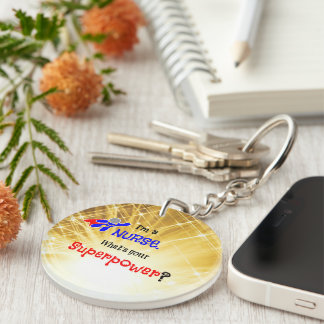 Porte-clefs Infirmière Superhero