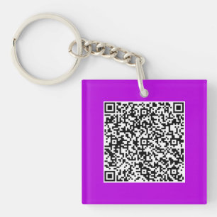 Porte-clefs Informations d'analyse de code QR personnalisé Vot