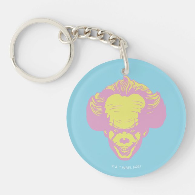 Porte-clefs informatique | Motif principal Pennywise Pastel (Devant)