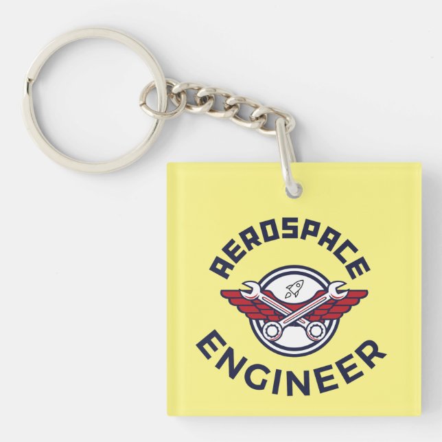 Porte-clefs Ingénieur aérospatial (Devant)