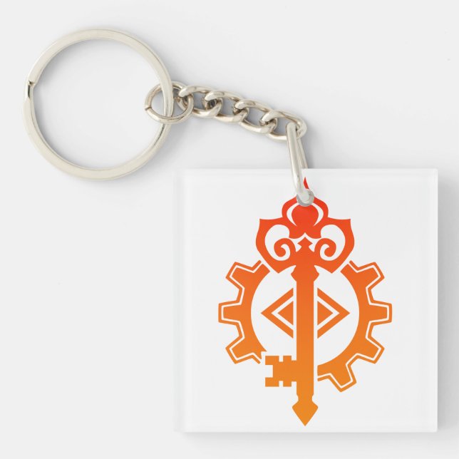 Porte-clefs Ingénieur Artiste Mécaniste DnD Pin (Devant)