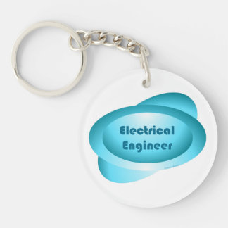 Porte-clefs Ingénieur électrique bleu