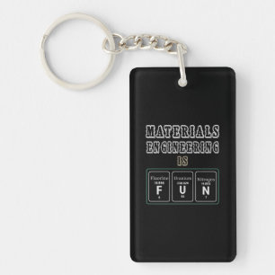 Porte-clefs Ingénieur Matériaux L'ingénierie est amusante