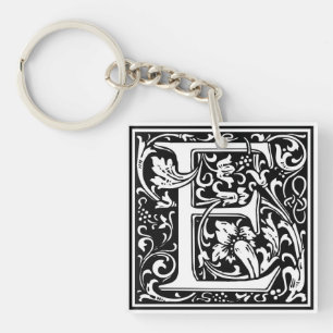 Porte-clefs Initiale décorative "E" de lettre