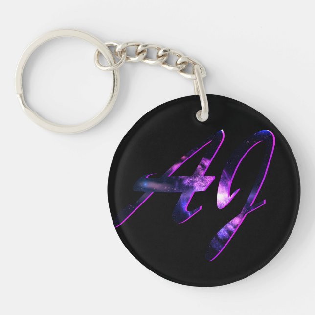 Porte-clefs Initiales d'AJ (Devant)