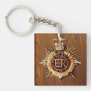 Porte-clefs Insigne de casquette de policier britannique vinta