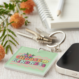 Porte-clefs Inspiration Choisissez Kindness Wordart Porte - cl