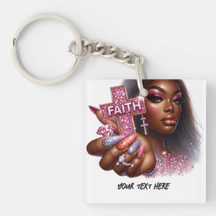 Porte-clefs Inspiration chrétienne africaine-américaine de "fo