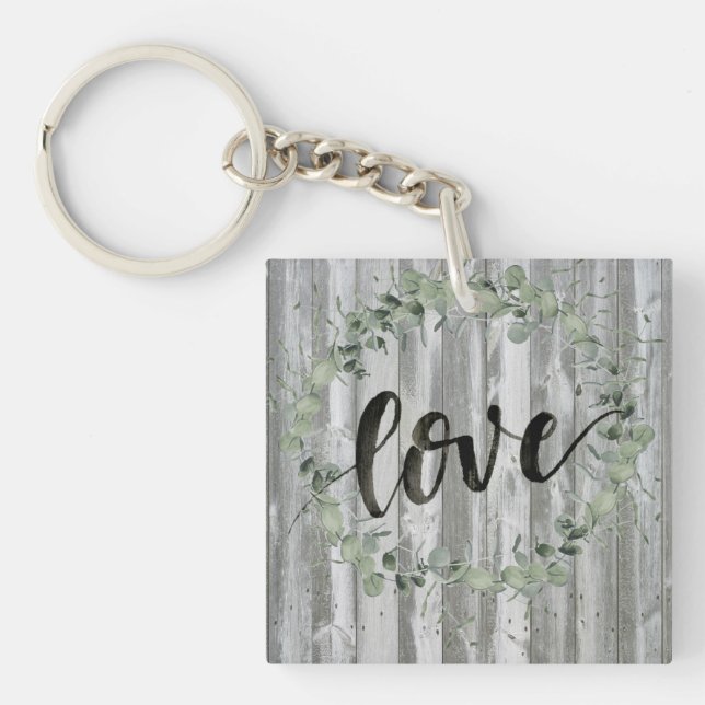 Porte-clefs Inspiration de ferme - amour (Devant)