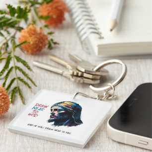 Porte-clefs Inspiration divine : Dessiner près de Dieu