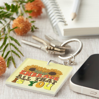Porte-clefs Inspiration Embrace Wordart Porte - clé