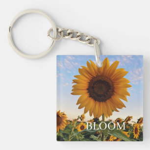 Porte-clefs Inspiration tournesol - Art Floral Été Lumineux