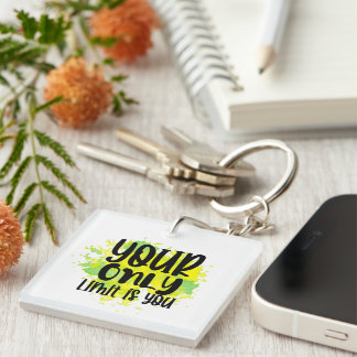 Porte-clefs Inspiration Votre seule limite est Wordart