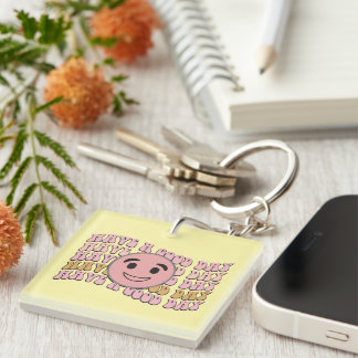 Porte-clefs Inspirational Ayez un bon jour Porte - clé Wordart