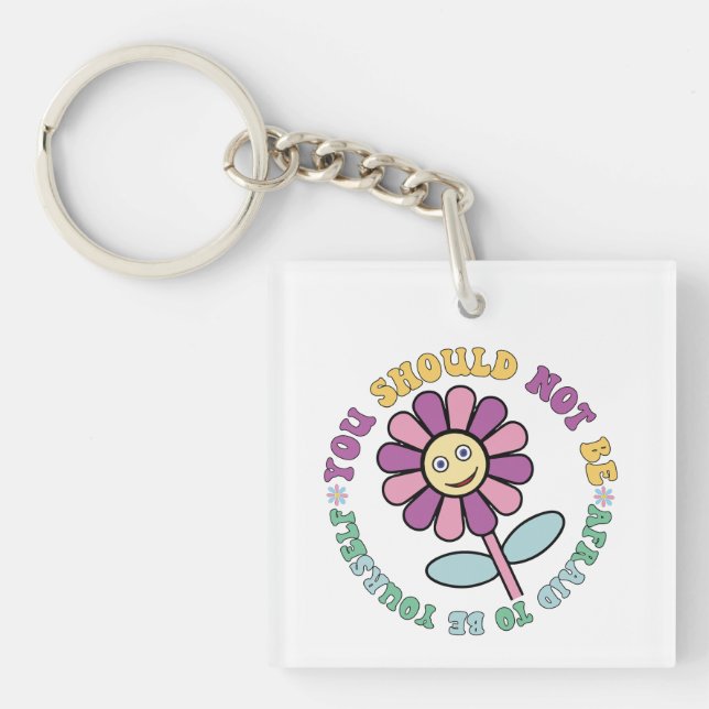 Porte-clefs Inspirational Be Yself Wordart Porte - clé (Devant)