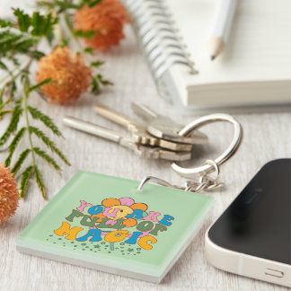 Porte-clefs Inspirationnel Plein de Porte - clé Wordart magiqu