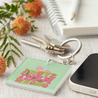Porte-clefs Inspirationnel prouvent-ils mal Wordart Porte - cl