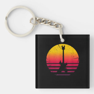 Porte-clefs Instrument de loterie de Guitar Sunset