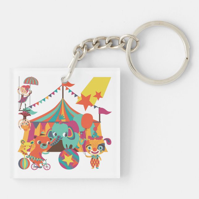 Porte-clefs Interprètes de cirque (Dos)
