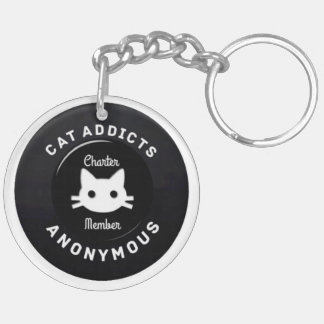 Porte-clefs Intoxiqués de chat anonymes