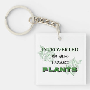 Porte-clefs Introverted Mais Prêt À Discuter Du Porte - clé Pl