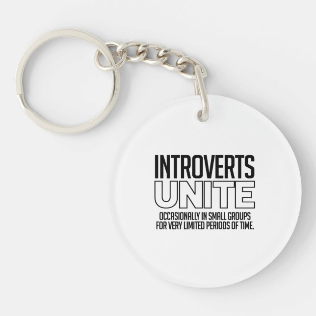 Porte-clefs Introverts unissent : De temps en temps (Devant)