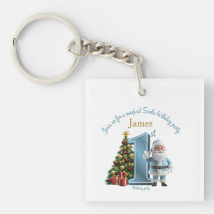 Porte-clefs Invitation d'anniversaire Magique de Père Noël – 1