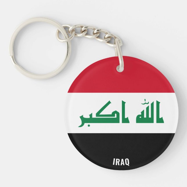 Porte-clefs Irak Drapeau charmant patriotique (Devant)