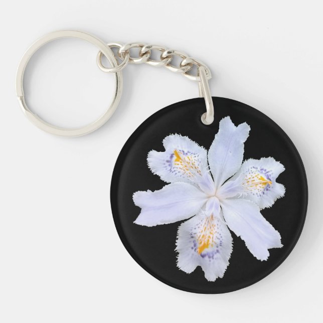 Porte-clefs Iris blanc (Devant)