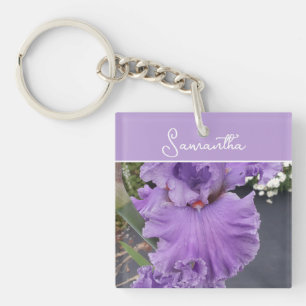 Porte-clefs Iris Fleurs Fleurs Violet Lavande Lilac Apron