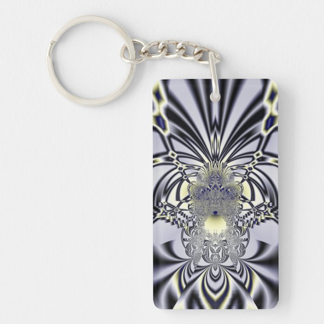 Porte-clefs Iris pourpre (Devant)