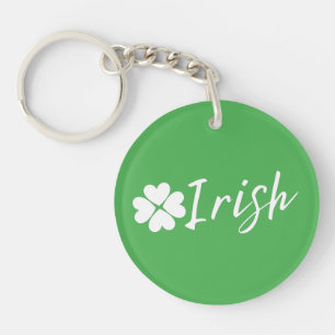 Porte-clefs Irlandais avec Trèfle - Fête de la Saint-Patrick