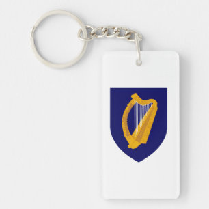 Porte-clefs Irlande pays blason armoiries symbole emblème lyre