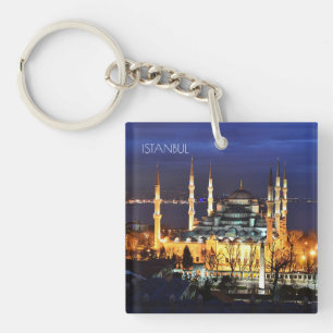 Porte-clefs Istanbul Turquie Mosquée Bleue Photographie de nui
