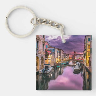 Porte-clefs Italie Canal de Venise Porte - clé acrylique