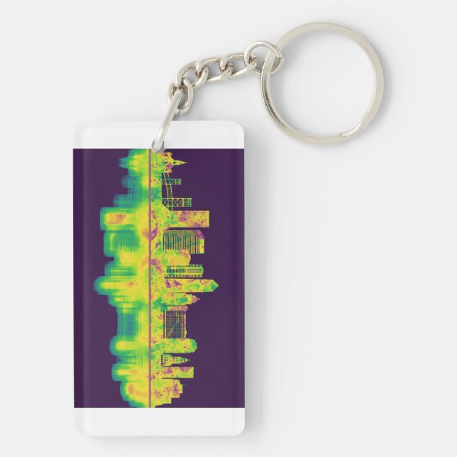 Porte-clefs Jacksonville Florida Skyline (Dos)