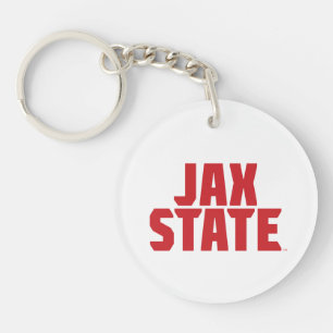 Porte-clefs Jacksonville State University JAX STATE Bold Red