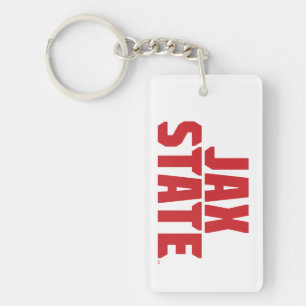 Porte-clefs Jacksonville State University JAX STATE Bold Red